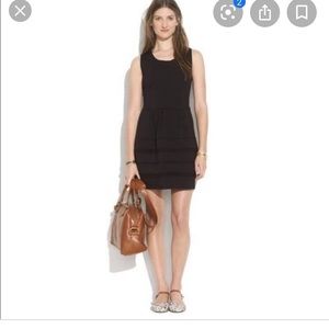Madewell black silhouette dress
